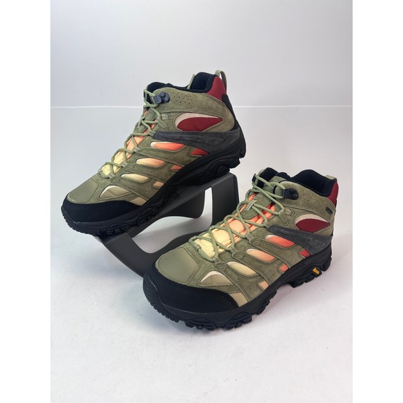 Merrell Moab 3 Vista Mid Waterproof Hiking Boots Mossstone Multi Mens Size 12W - Picture 1 of 6